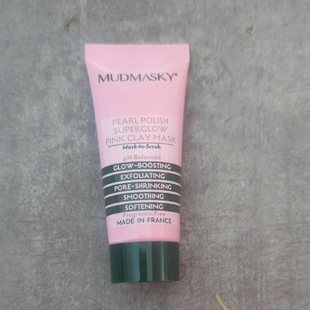 Mudmasky Pearl Polish Superglow Pink Clay Mask